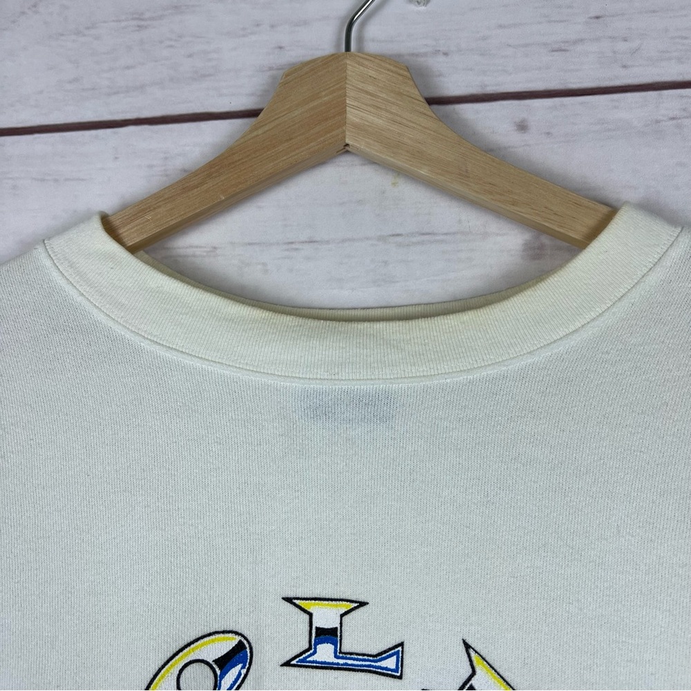 Vintage 90s Gold’s Gym Sweatshirt Pompano Beach Florida Mens XL RARE PRINT - Picture 6 of 13